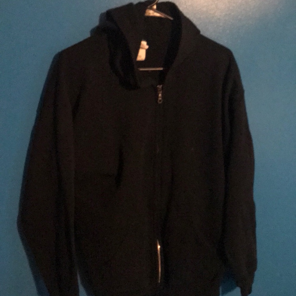 Men’s Black Gildan Zip Up Hoodie